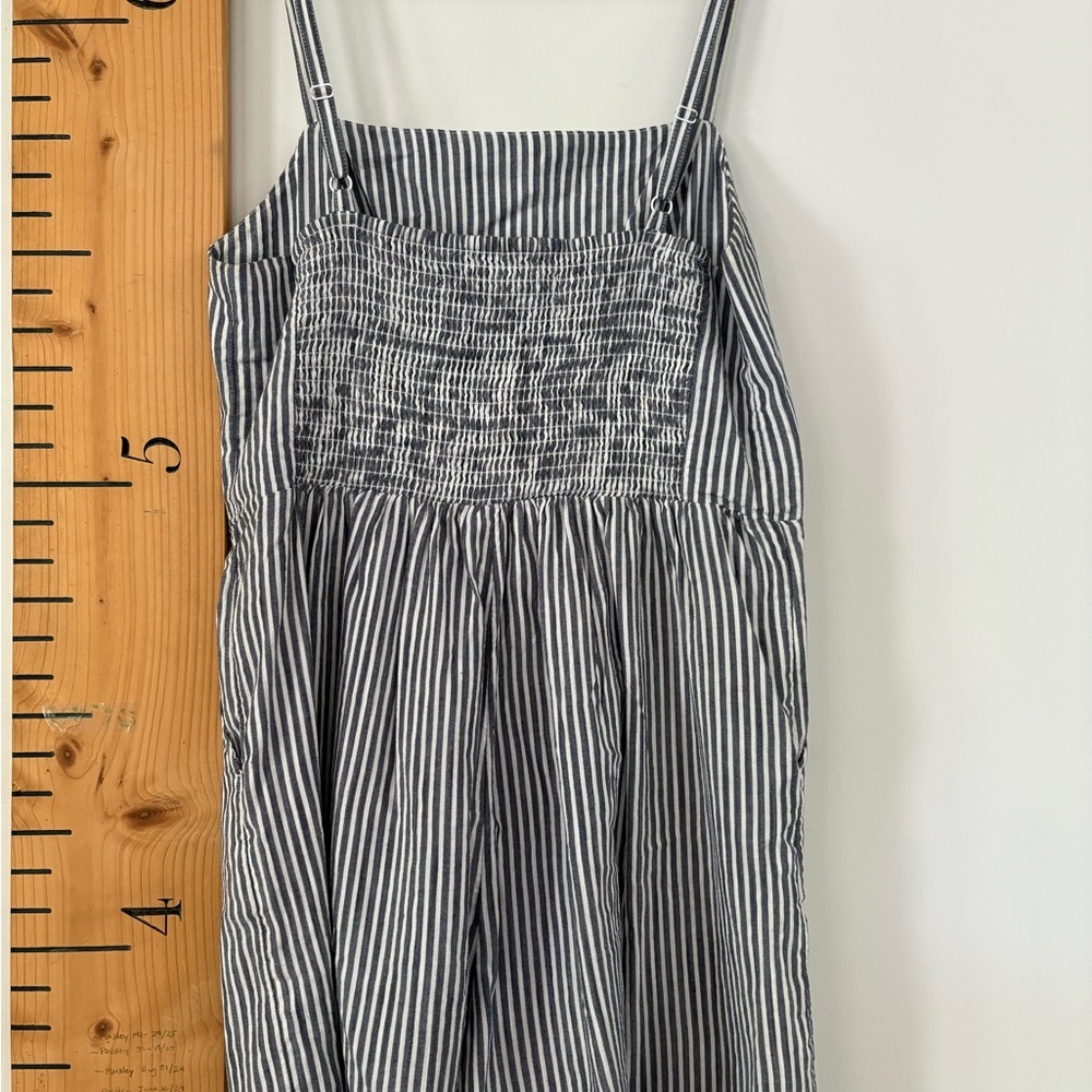 Old Navy Black and White Striped Jumpsuit